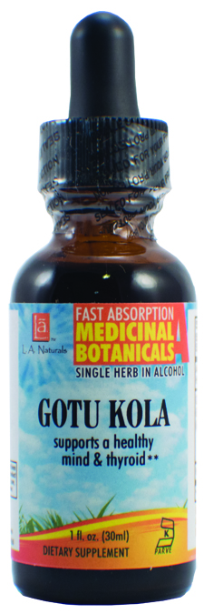 LA Naturals 1134161 1 oz Gotu Kola Organic Welness Liquid