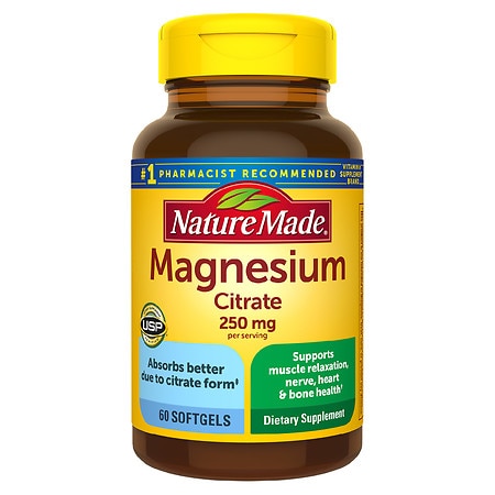 Nature Made Magnesium Citrate 250 mg Softgels - 60.0 ea