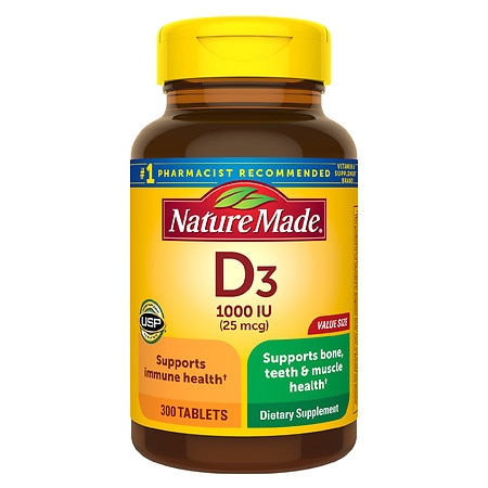 Nature Made Vitamin D3 1000 IU (25 mcg) Tablets - 300.0 ea