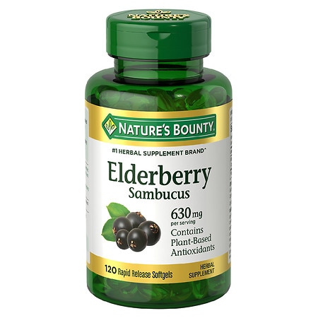 Nature's Bounty Elderberry Softgels - 120.0 ea