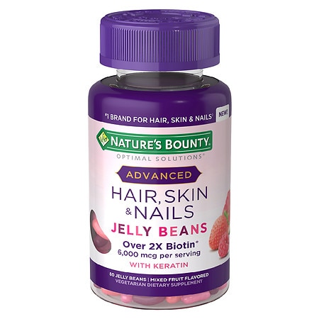 Nature's Bounty Optimal Solutions Nature's Bounty Advanced Hair, Skin and Nails Jelly Beans - 80.0 ea