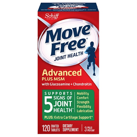 Schiff Move Free Bone & Joint Supplement, with Glucosamine Chondroitin + MSM, Tablets - 120.0 ea
