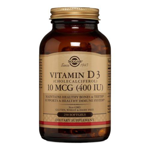 Vitamin D3 (Cholecalciferol) 250 S Gels by Solgar