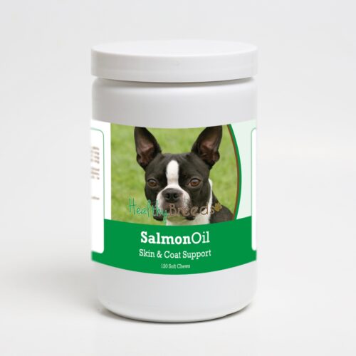192959018578 Boston Terrier Salmon Oil Soft Chews - 120 Count
