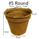 #5 Round Pot - 20 pots
