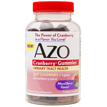 AZO Cranberry Urinary Tract Health, Dietary Supplement, Gummies Mixed Berry - 72.0 ea