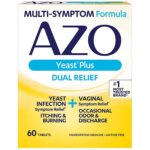 AZO Yeast Plus Dual Relief, Homeopathic, Tablets - 60.0 ea