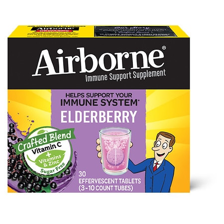 Airborne Immune Support Elderberry Effervescent - 30.0 ea