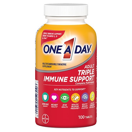 One A Day Adult Triple Immune Support* Complete Multivitamin - 100.0 ea