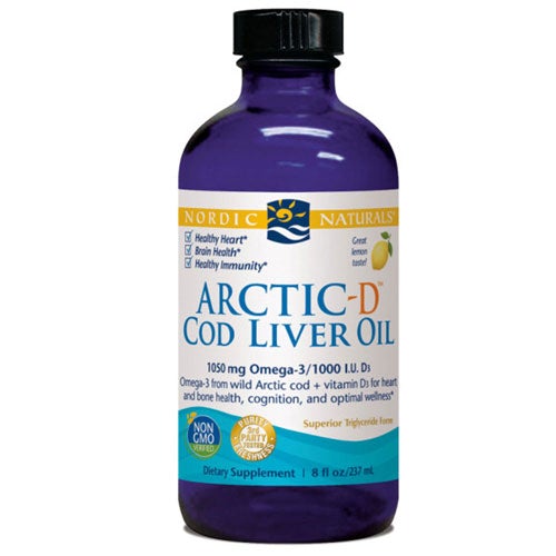 Arctic-D Cod Liver Oil Lemon 8 oz by Nordic Naturals