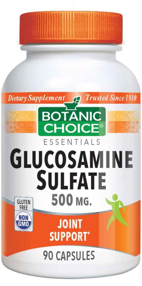 Botanic Choice Glucosamine Sulfate 500 mg - Joint Support Supplement - 90 Capsules