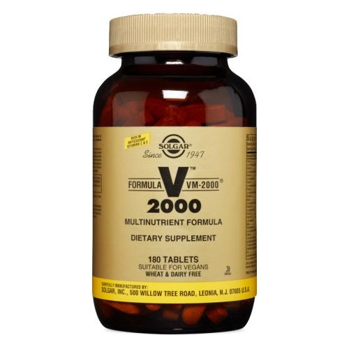 Formula VM-2000 Tablets (Multinutrient System) 180 Tabs by Solgar