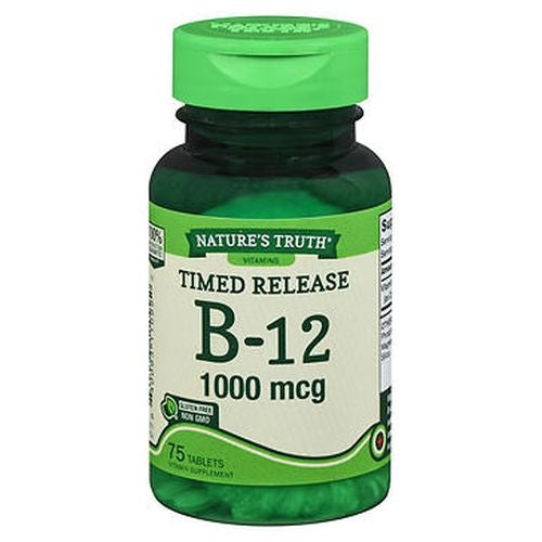 Nature's Truth B-12 Tablets Timed Release 75 Tabs by Nature's Truth