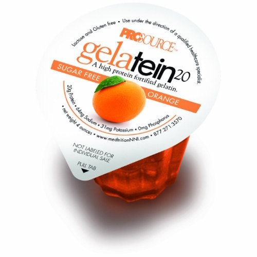 Oral Protein Supplement Gelatein 20 Orange Flavor 4 oz. Container Cup Ready to Use 1 Each by Medtrition
