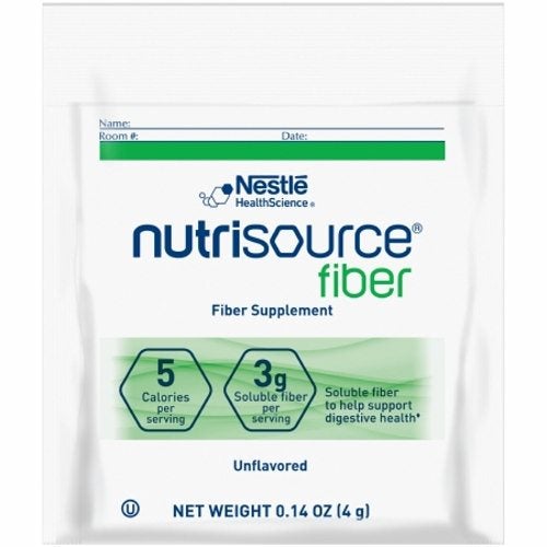Oral Supplement Nutrisource Fiber Unflavored 4 Gram Container Individual Packet Powder 1 Each by Nestle Healthcare Nutrition
