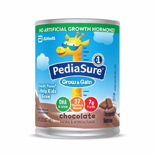 Pediatric Oral Supplement PediaSure Grow & Gain Chocolate Flavor 8 oz. Can Ready to Use Case of 24 by Abbott Nutrition