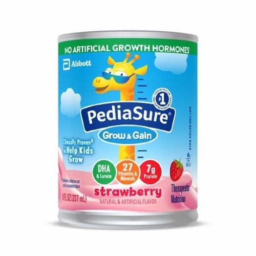 Pediatric Oral Supplement PediaSure Grow & Gain Strawberry Flavor 8 oz. Can Ready to Use Case of 24 by Abbott Nutrition