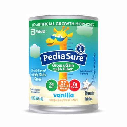 Pediatric Oral Supplement PediaSure Grow & Gain with Fiber Vanilla 8 oz. Can Ready to Use Case of 24 by Abbott Nutrition