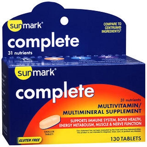 Sunmark Complete Multivitamin - Multimineral Tablets 130 Tabs by Sunmark