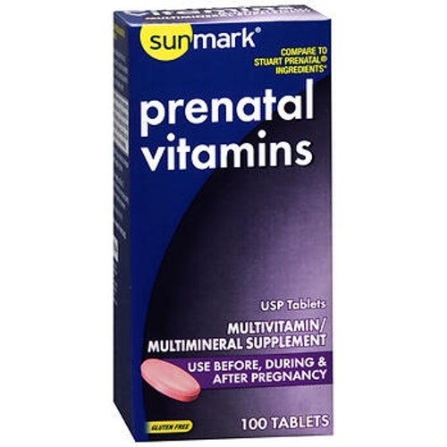 Sunmark Prenatal Vitamin Tablets 100 Tabs by Sunmark