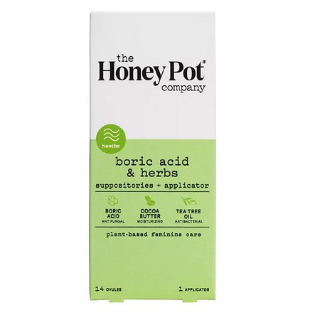 The Honey Pot Boric Acid + Herbs Suppositories - 14.0 ea