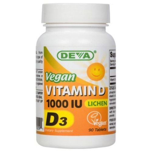 Vegan Vitamin D3 90 Veg Tabs by Deva Vegan Vitamins