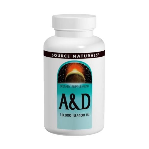 Vitamin A & D 250 Tabs by Source Naturals