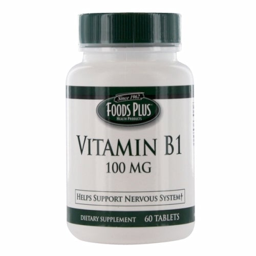 Vitamin B-1 60 Tabs by Food Plus