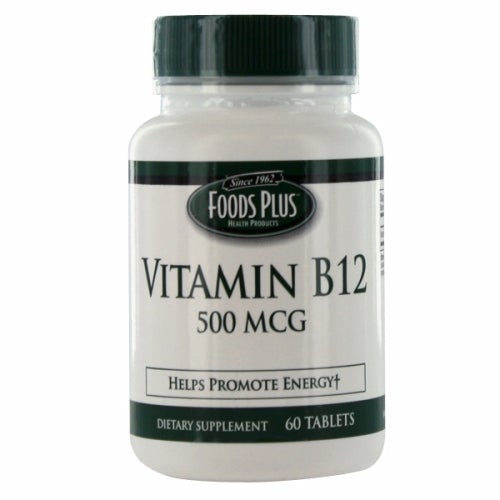 Vitamin B-12 60 Tabs by Food Plus