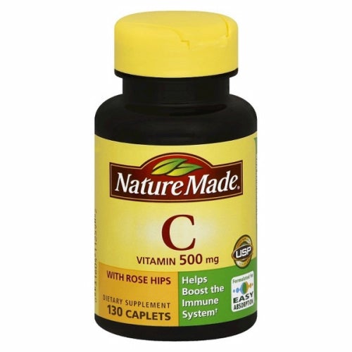 Vitamin C with Rose Hips 130 Tabs by Nature Made