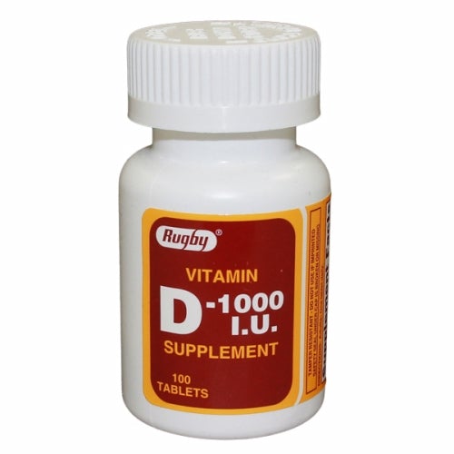 Vitamin D 1000 IU 100 Tabs by Rugby