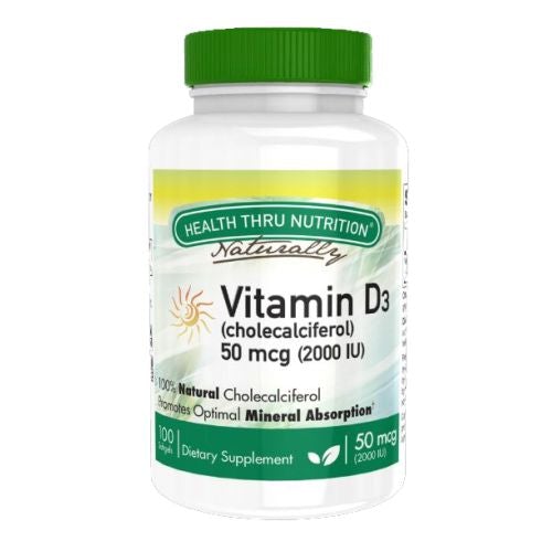 Vitamin D3 100 Softgels by Health Thru Nutrition