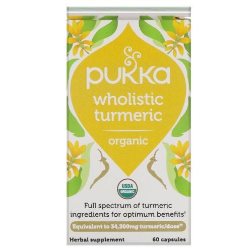 Wholisitic Turmeric 60 Caps by Pukka Herbal Teas