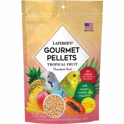 041054726300 1.25 lbs Tropical Fruit Gourmet Pellets Bird Food for Parakeet