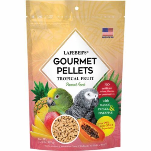 041054726508 1.25 lbs Tropical Fruit Gourmet Pellets Bird Food for Parrot