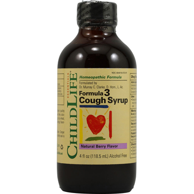 1000678 Formula 3 Cough Syrup Natural Berry - 4 fl oz