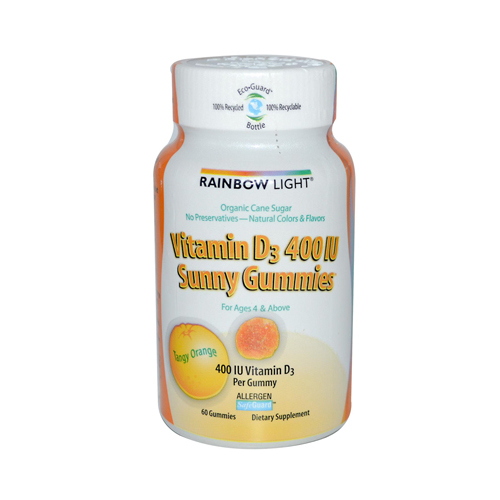 152660 Vitamin D3 Sunny Gummies Tangy Orange - 400 IU - 60 Gummies
