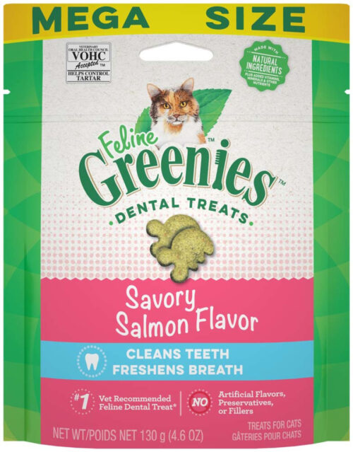 642863111402 4.6 oz Feline Savory Salmon Dental Treat