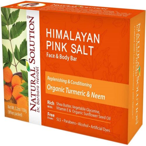 8321 Natural Solution Himalayan Pink Salt Soap Bar - Turmeric & Neem