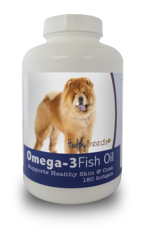 840235141235 Chow Chow Omega-3 Fish Oil Softgels, 180 Count