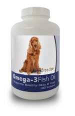 840235141297 Cocker Spaniel Omega-3 Fish Oil Softgels, 180 Count