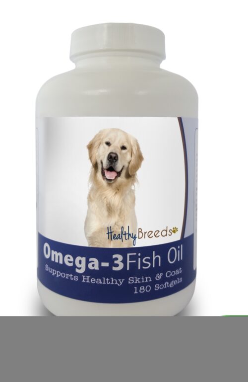 840235141457 Golden Retriever Omega-3 Fish Oil Softgels, 180 Count