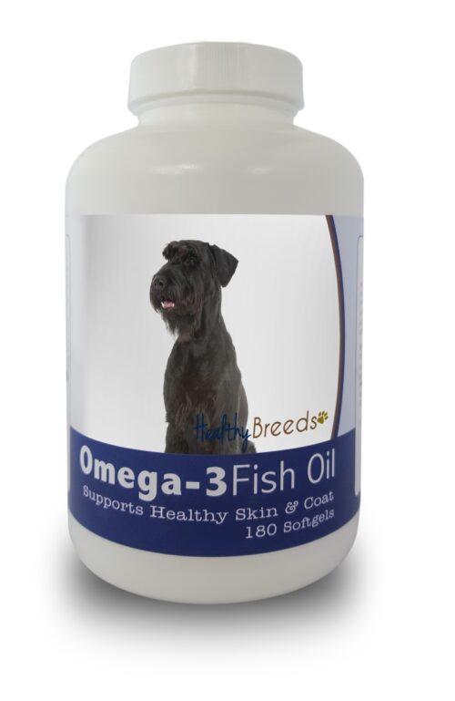 840235141525 Giant Schnauzer Omega-3 Fish Oil Softgels, 180 Count