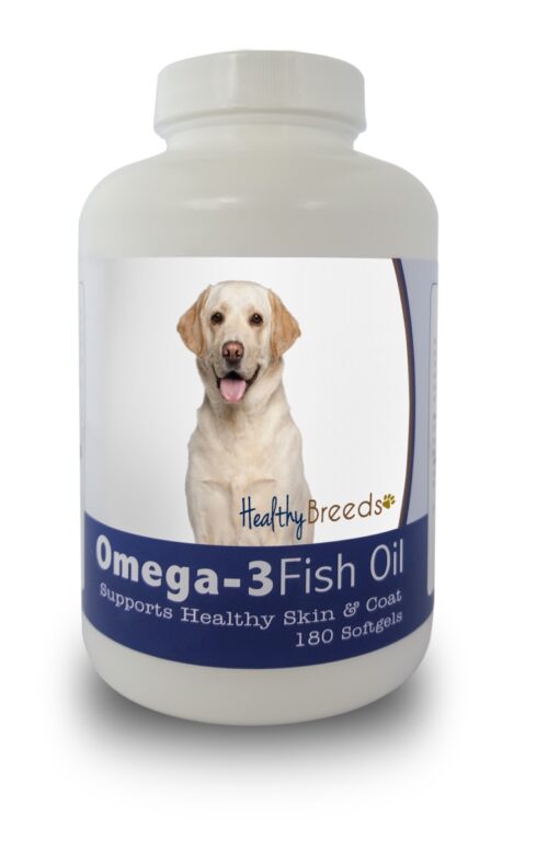 840235141617 Labrador Retriever Omega-3 Fish Oil Softgels, 180 Count