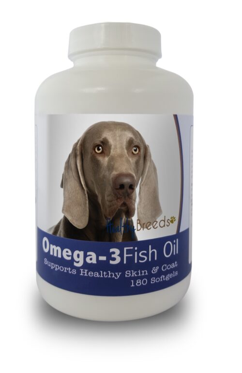 840235142072 Weimaraner Omega-3 Fish Oil Softgels - 180 count