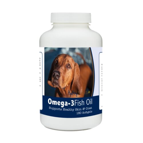 840235184386 Redbone Coonhound Omega-3 Fish Oil Softgels, 180 Count