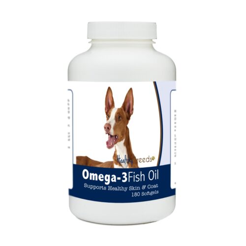 840235184409 Ibizan Hound Omega-3 Fish Oil Softgels, 180 Count