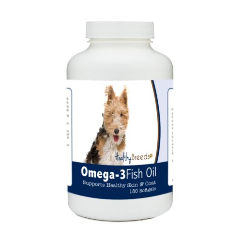 840235185390 Wire Fox Terrier Omega-3 Fish Oil Softgels, 180 Count