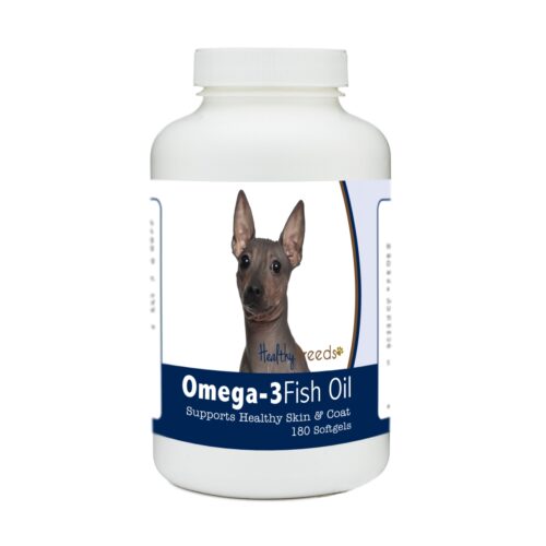 840235185628 American Hairless Terrier Omega-3 Fish Oil Softgels, 180 Count