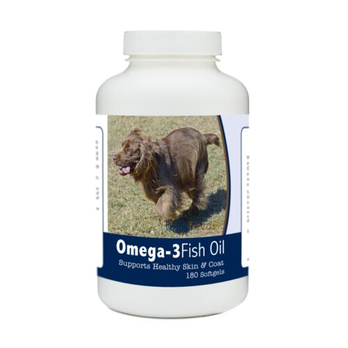 840235185666 Sussex Spaniel Omega-3 Fish Oil Softgels, 180 Count
